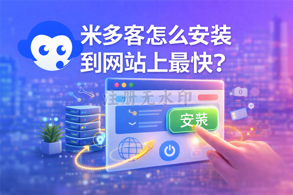 米多客怎么安装到网站上最快？